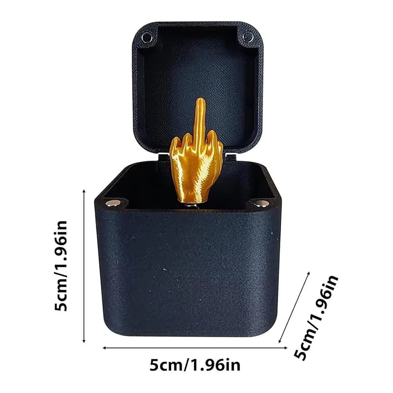 Christmas Interesting Prank Gift Middle Finger in Box Christmas Box Funny Creative Gifts Office Desk Decoration Home Decoration