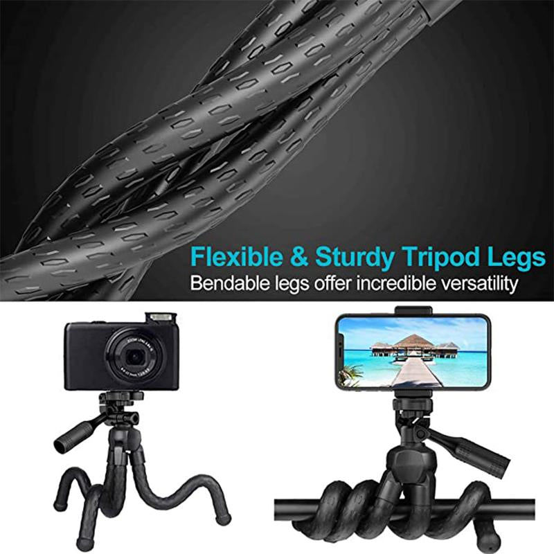 Flexible Stand for Cell Phone & Camera Mounting Tripod Stand Holder with Wireless Remote